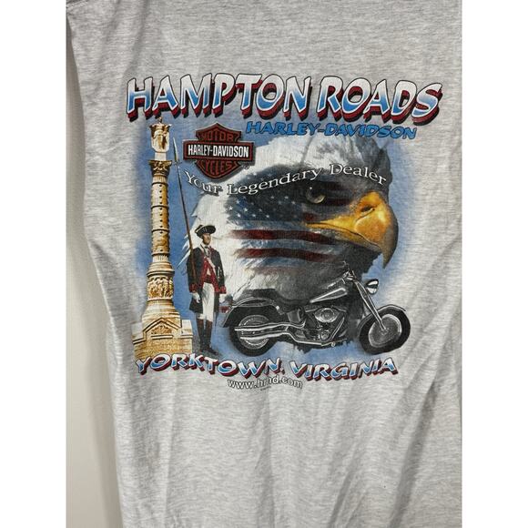 VTG 2002 Harley-Davidson Sleeveless T-Shirt USA Made R.K. Stratman Eagle Bike M - Picture 2 of 12